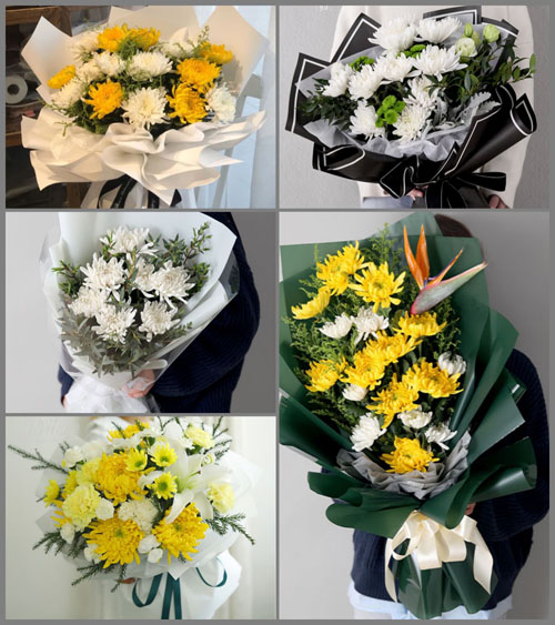 贵州毕节市纳雍县雍熙镇苦李河村白事花束代送